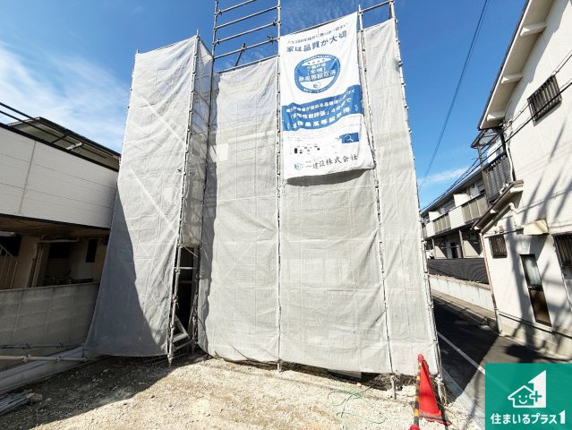岸和田市岸城町　第2期　新築一戸建ての外観|現在建築中！落ち着いた街並みで新生活を始めることが出来そう！周辺の物件も併せてご紹介させて頂きます！