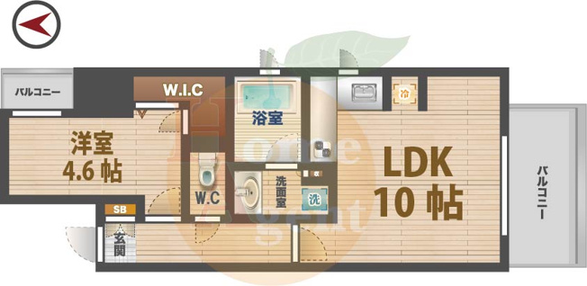 【間取り】 | JP noie 阿佐ヶ谷 | 1LDKのお部屋です。