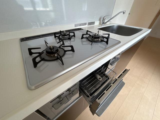 グリル付３口コンロ