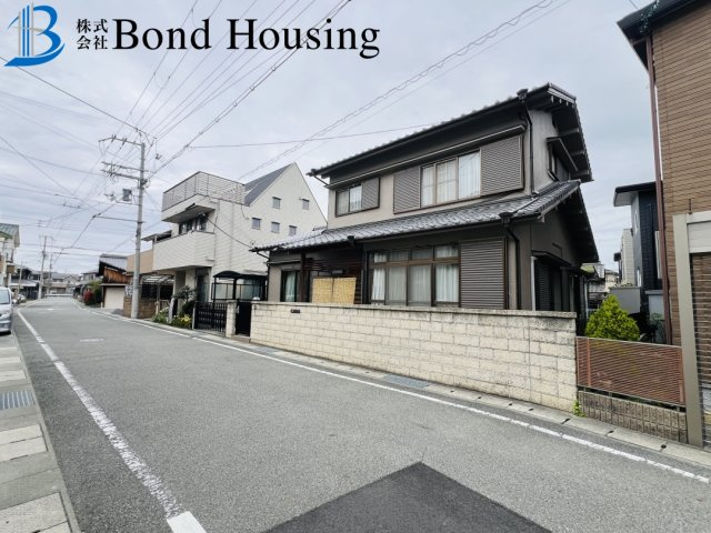 「敷地48坪」沢野南町　築48年の前面道路含む現地写真