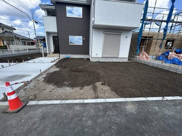 新築　高崎市乗附町1期　3号棟の庭|高崎市乗附町1期