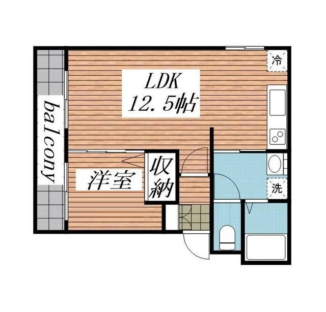 パレアージュ美咲の間取り|間取りです。