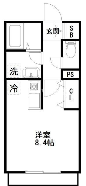 Ｖ－ｒｏｏｍ　１（ブイルームワン）の間取り