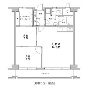 【間取り】 | ダイアパレス野間