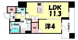 【間取り】 | プラウド神戸トアロード
