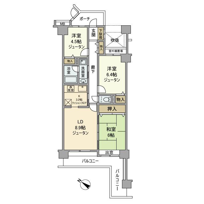 サンマンション北本２号館の間取り