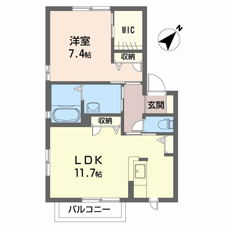 シャーメゾン洛陽　Ａ棟の間取り
