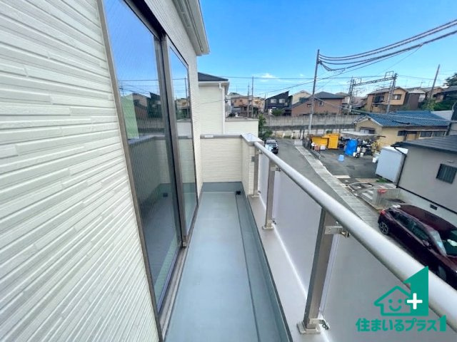 ★10(土)11(日)12(祝)現地見学可能！★宇治市羽拍子町　第2期　新築一戸建てのバルコニー|日当たりのよいバルコニー！お部屋が開放的に！