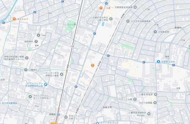 ★宇治市羽拍子町　第2期　新築一戸建ての地図