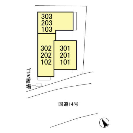 カーサ Lの区画図