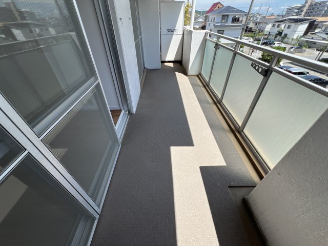 第五恵美酒マンションのバルコニー