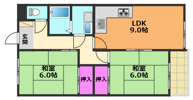 【間取り】 | 吉田ハイツ