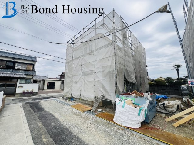 長期優良住宅の安心設計　魚住町西岡1594番　全4棟　A号棟の前面道路含む現地写真