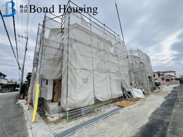 長期優良住宅の安心設計　魚住町西岡1594番　全4棟　A号棟の前面道路含む現地写真