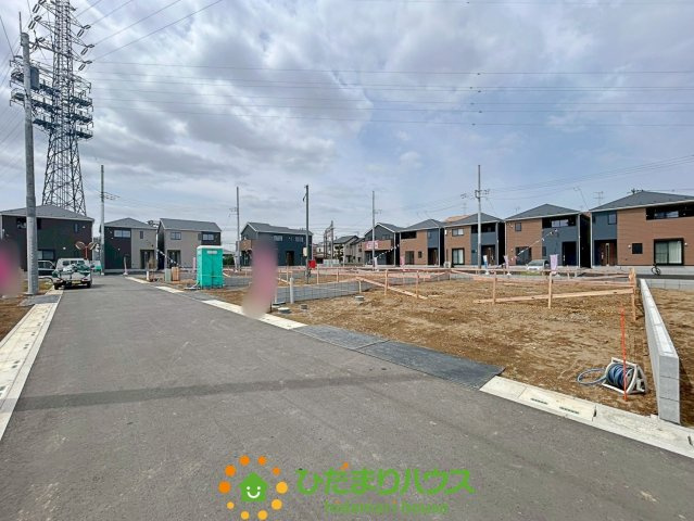 宮代町百間第8Ⅱ期　新築一戸建て　12　クレイドルガーデンの前面道路含む現地写真|2026/4/9　撮影