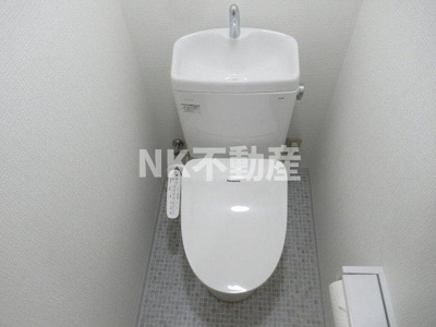 【トイレ】 | サンキプラザ島之内（吉田賃貸） | シンプルで使いやすいトイレです