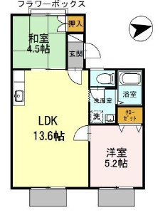 髙井ハイツB棟の間取り