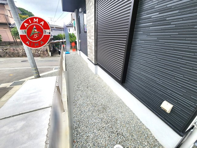 福岡市東区八田3丁目第13-6棟（1号棟）　の外観|お庭で自由な時間を過ごせます。