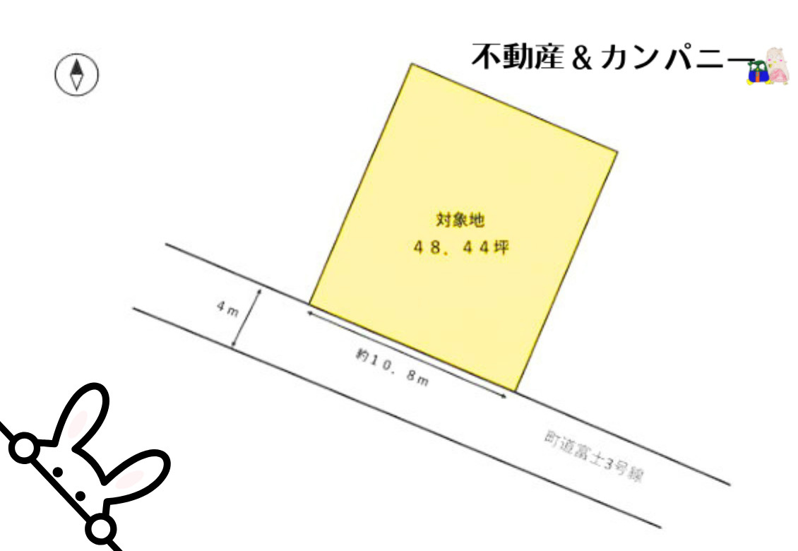 砥部町のおトチ　伊予郡砥部町売土地の土地図
