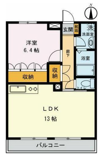 フェリス聖蹟Ⅱの間取り