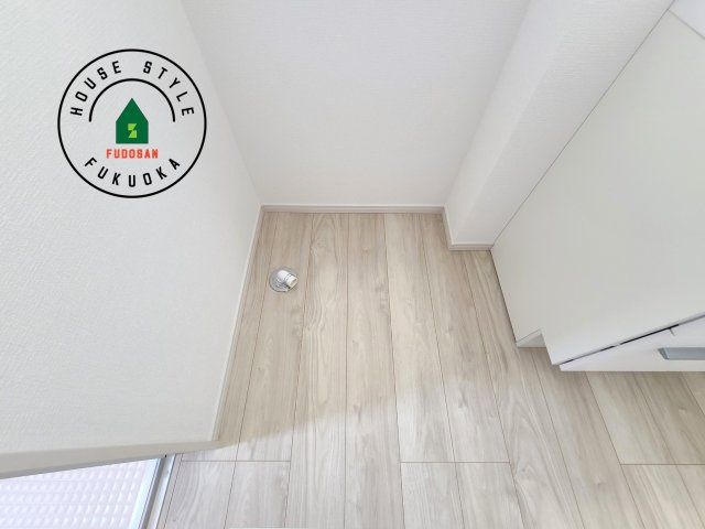 福岡市東区八田3丁目第13-6棟（2号棟）　の内観：施工例|ランドリースペースとなります。広々して有効的にご使用できます。 