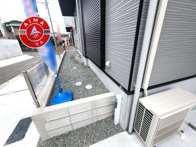 福岡市東区八田3丁目第13-6棟（2号棟）　の外観|お庭で自由な時間を過ごせます。