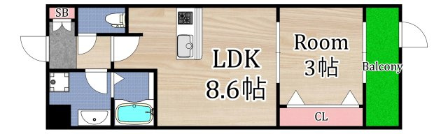 【間取り】 | AILE東中浜