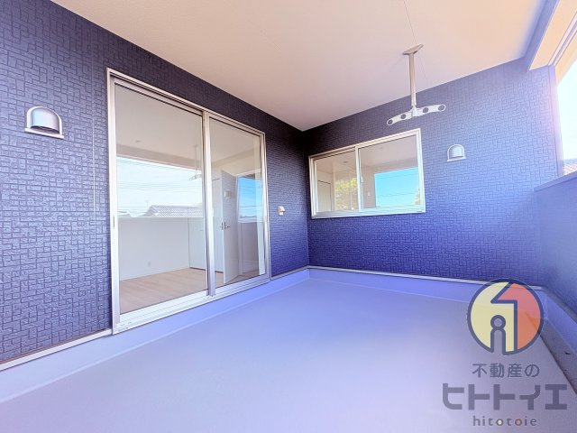 新築建売】柳川市大和町豊原のバルコニー