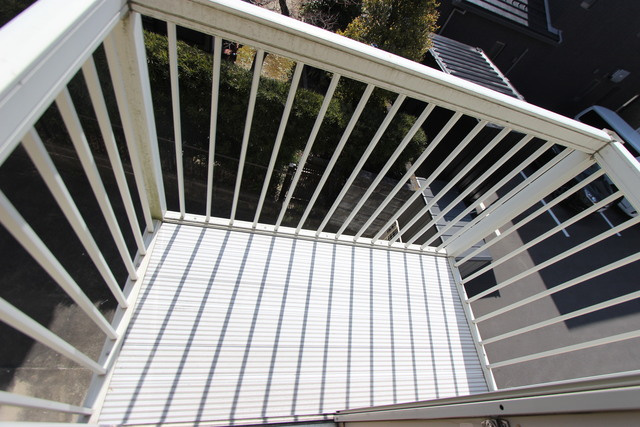 ハピネスⅡのバルコニー|同物件の反転の間取りの参考写真です。色味が違う場合は現状優先です。