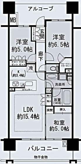 【間取り】 | クレヴィアタワー神戸ハーバーランド