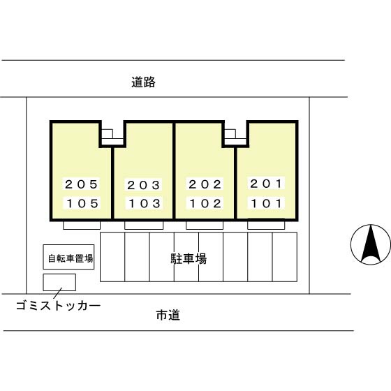 アークパレスの区画図