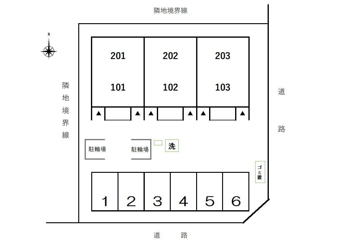 プリエールの区画図