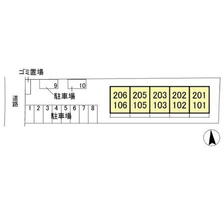 ニューエクセルハイムの区画図