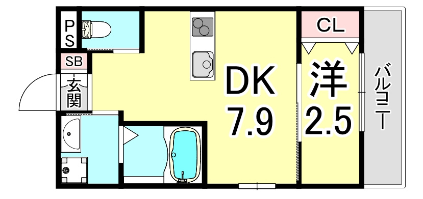 GAZELLE NOAH尼崎尾浜Ⅰの間取り