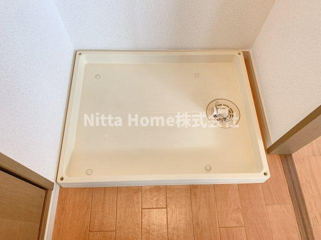 コーポアラモの洗面所|室内洗濯機置き場があります◇