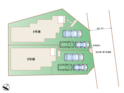 【区画図】 | 与那原町与那原（全2棟）A号棟 | A号棟　