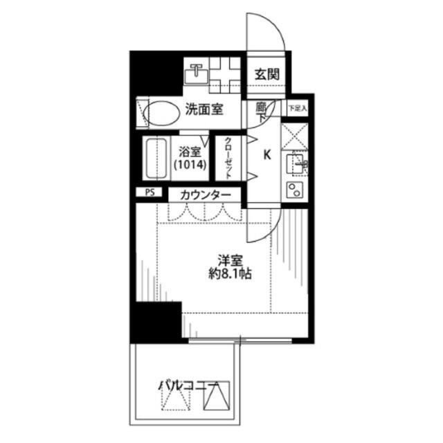 プレール・ドゥーク東京ＥＡＳＴⅤの間取り|間取りです。