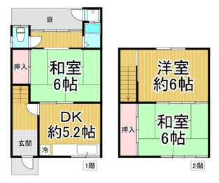 尼崎市猪名寺二丁目戸建の間取り