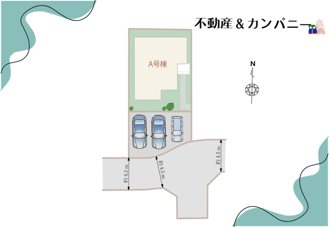 ハートフルタウン下吾川　伊予市下吾川の新築戸建の区画図