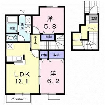 シャルムＢの間取り