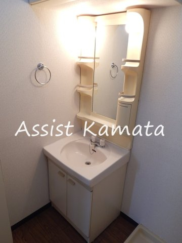 大田区南六郷１丁目の賃貸マンションの独立洗面台