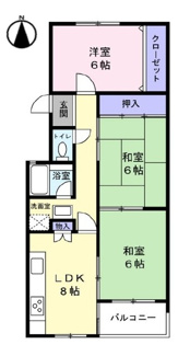 【間取り】 | ジークレフ大庄２号棟