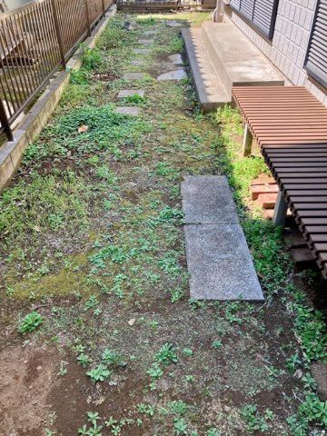 山王町戸建の庭|お庭の付いた物件です