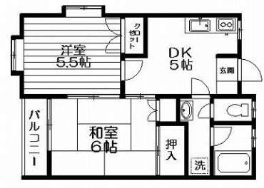 ツインズサカイBの間取り