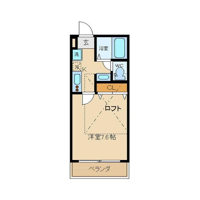 スプロートＥＡＳＴの間取り|間取りです。