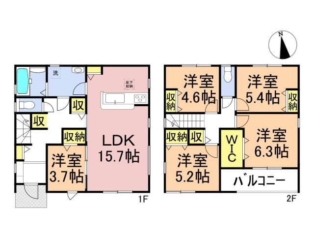 リーブルガーデン　岐阜市東鶉　全6区画分譲の間取り|■4号棟　■ヤマダ不動産　株式会社リライフ　
■夢のマイホーム購入をフルサポートします！