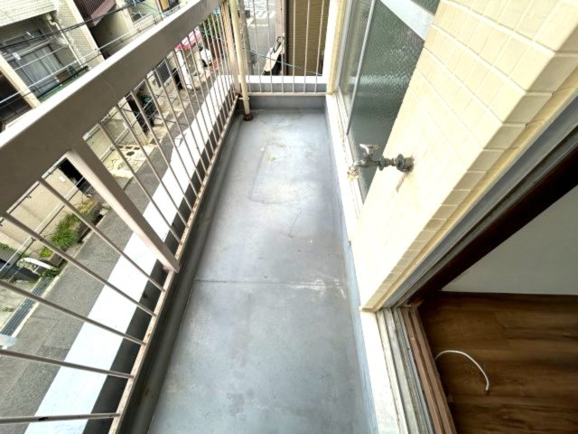 辻川マンションのバルコニー