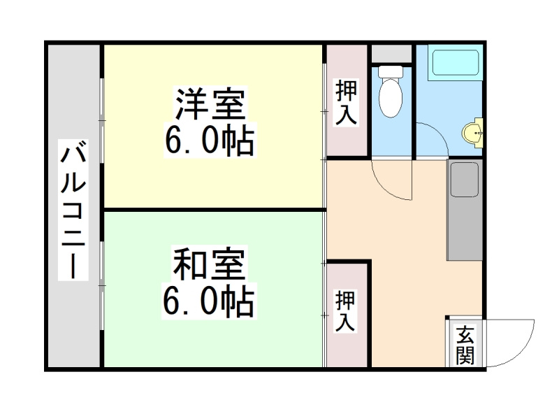 辻川マンションの間取り