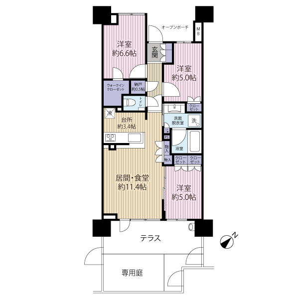 3ＬＤＫの間取りです