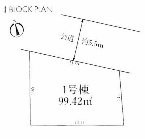 茅ヶ崎市松が丘Ⅲ　新築戸建全1棟　1号棟の区画図